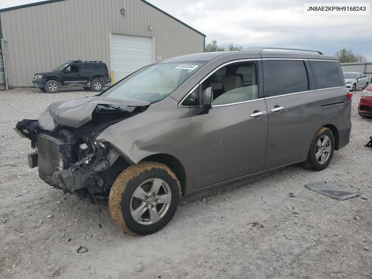 2017 Nissan Quest S VIN: JN8AE2KP9H9168243 Lot: 49855554