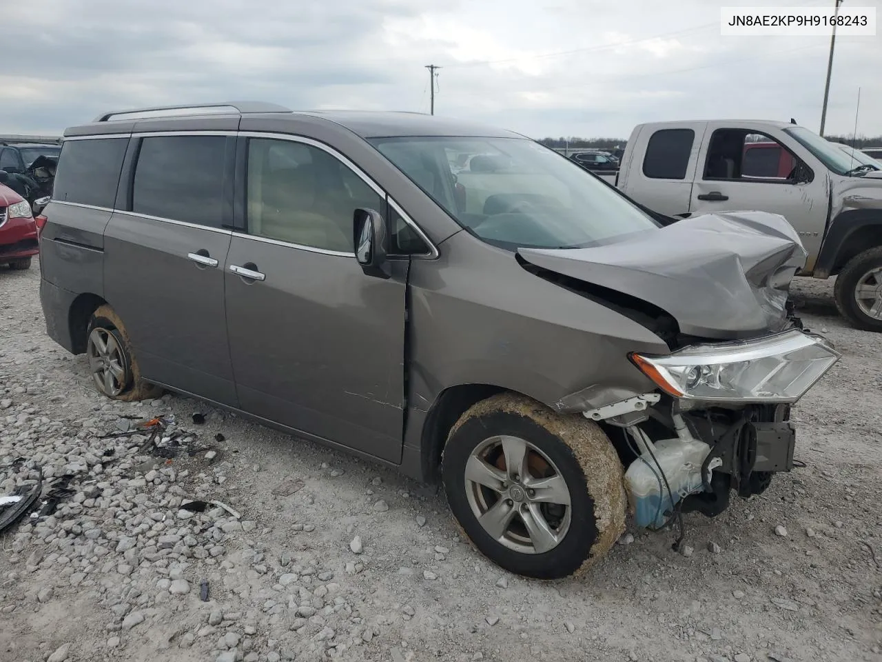 2017 Nissan Quest S VIN: JN8AE2KP9H9168243 Lot: 49855554