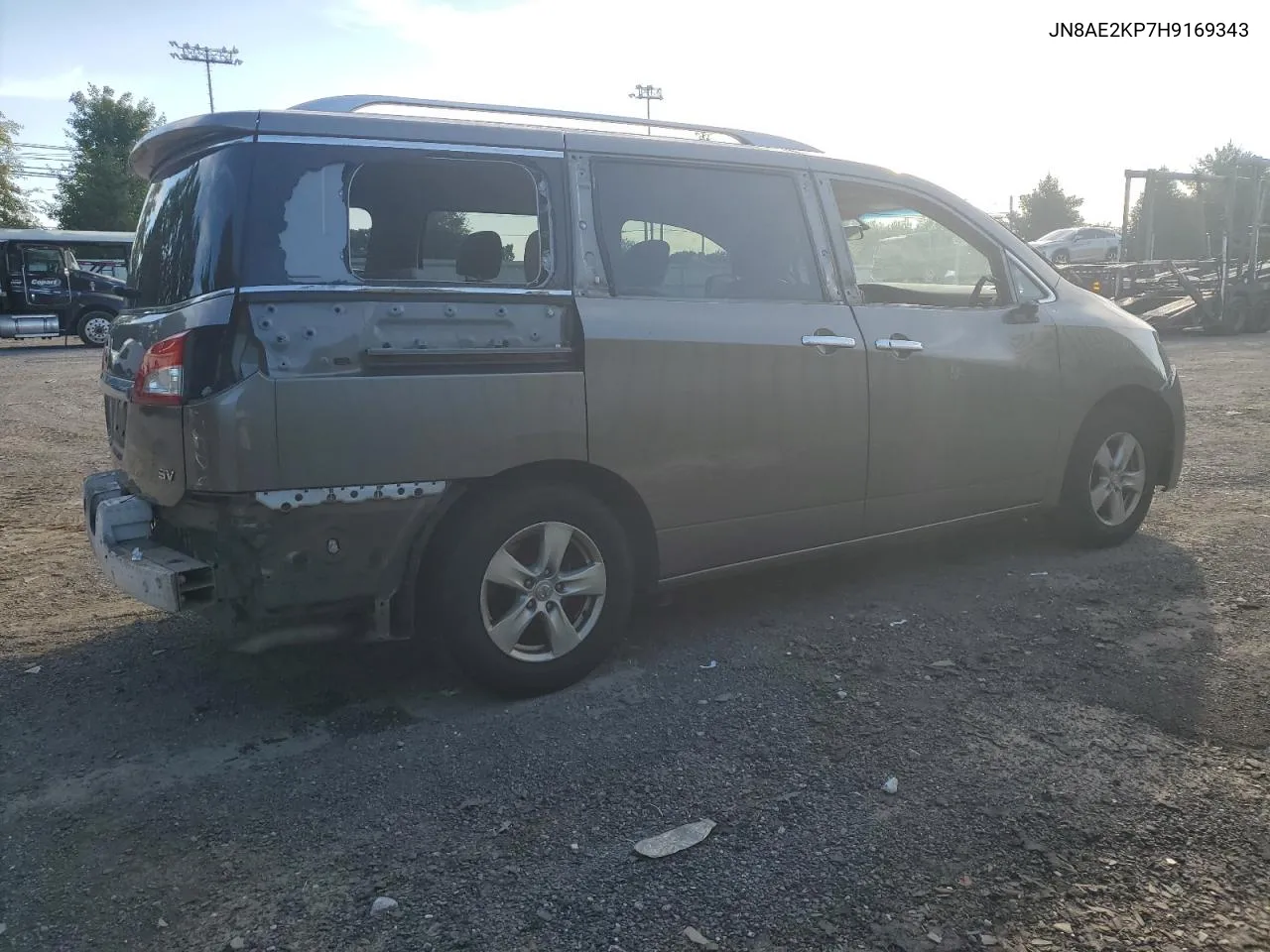 2017 Nissan Quest S VIN: JN8AE2KP7H9169343 Lot: 66940984