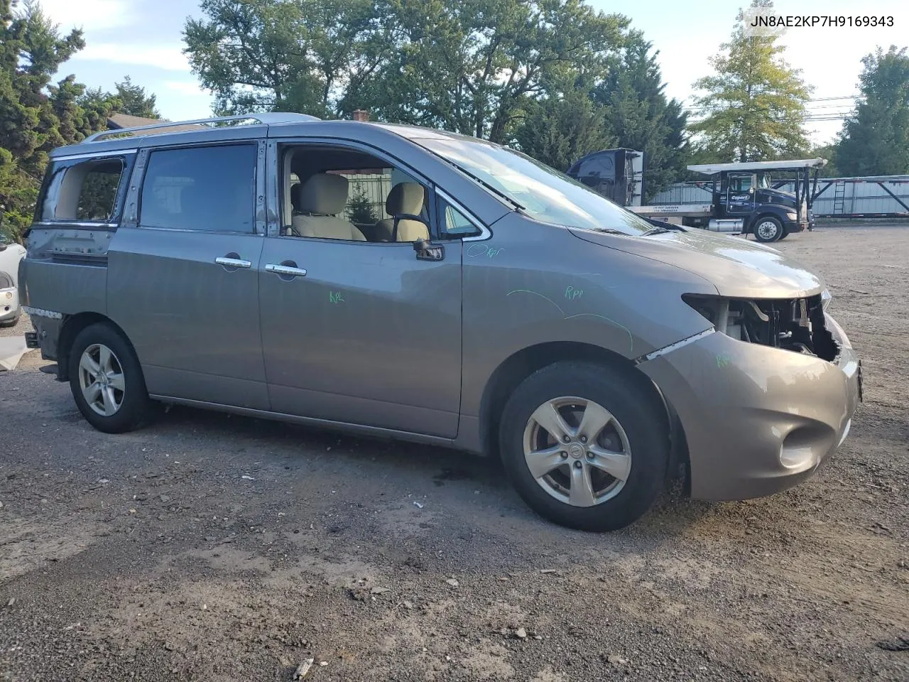 2017 Nissan Quest S VIN: JN8AE2KP7H9169343 Lot: 66940984