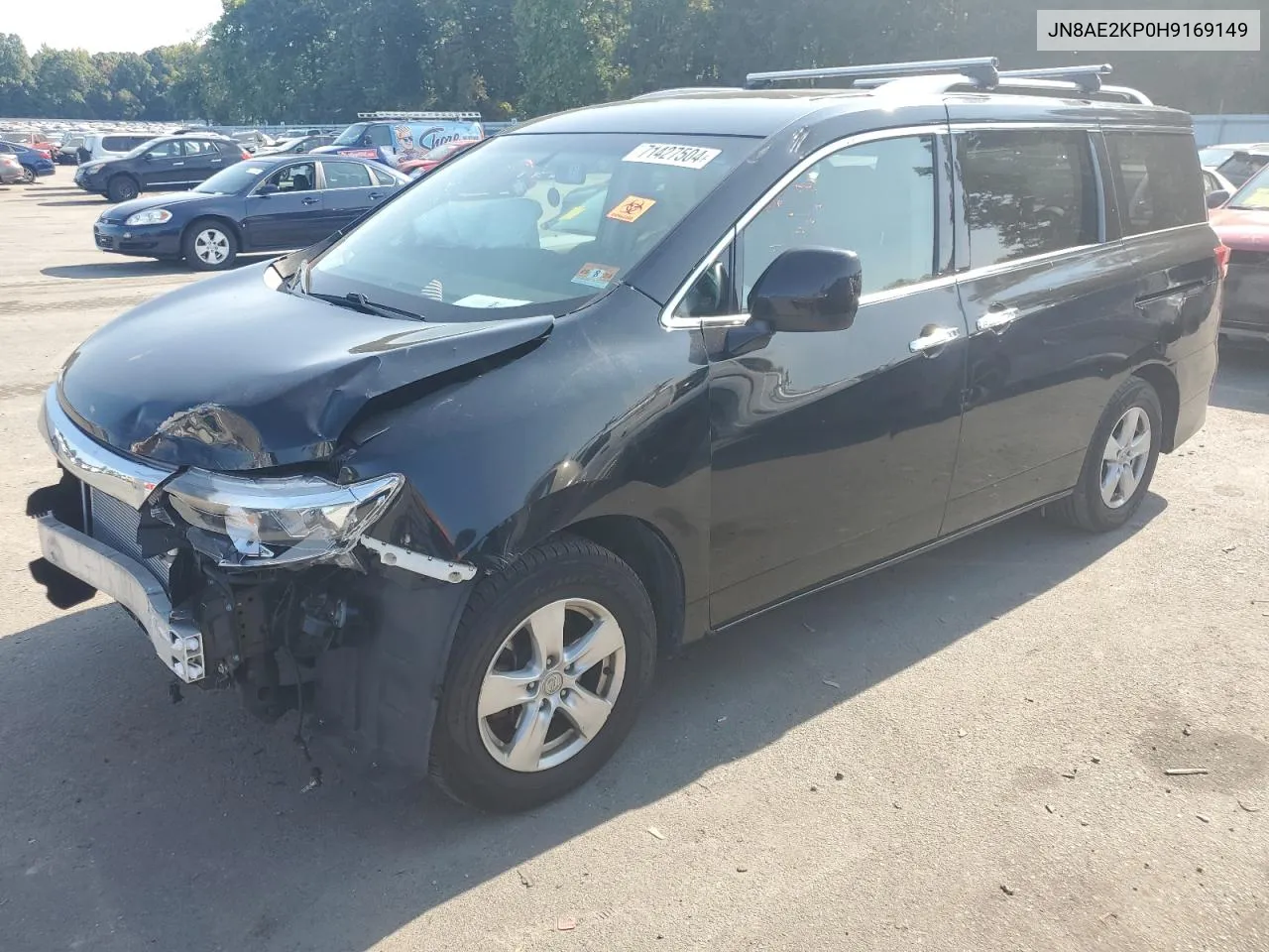 2017 Nissan Quest S VIN: JN8AE2KP0H9169149 Lot: 71427504