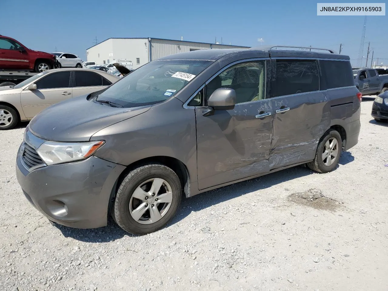 2017 Nissan Quest S VIN: JN8AE2KPXH9165903 Lot: 72145154