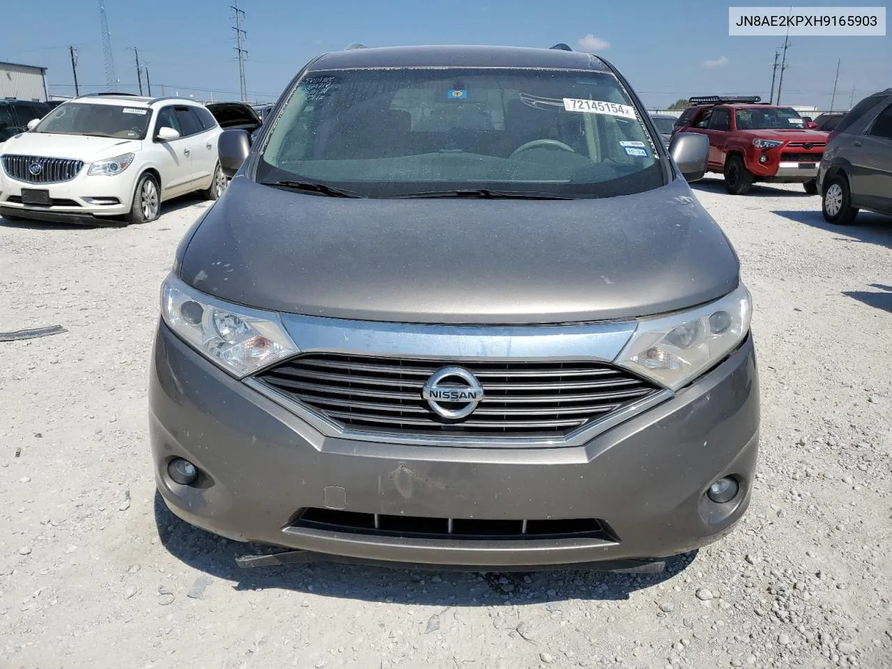 2017 Nissan Quest S VIN: JN8AE2KPXH9165903 Lot: 72145154