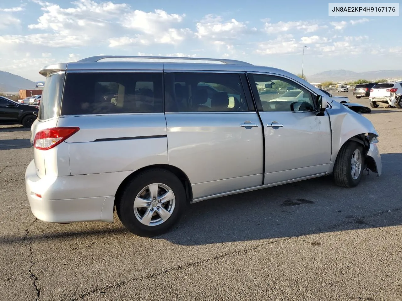 2017 Nissan Quest S VIN: JN8AE2KP4H9167176 Lot: 74127444