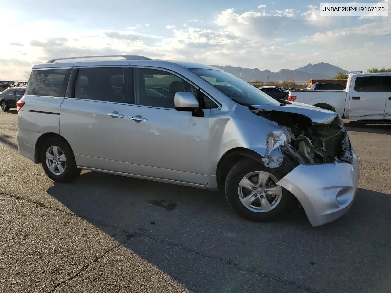 2017 Nissan Quest S VIN: JN8AE2KP4H9167176 Lot: 74127444