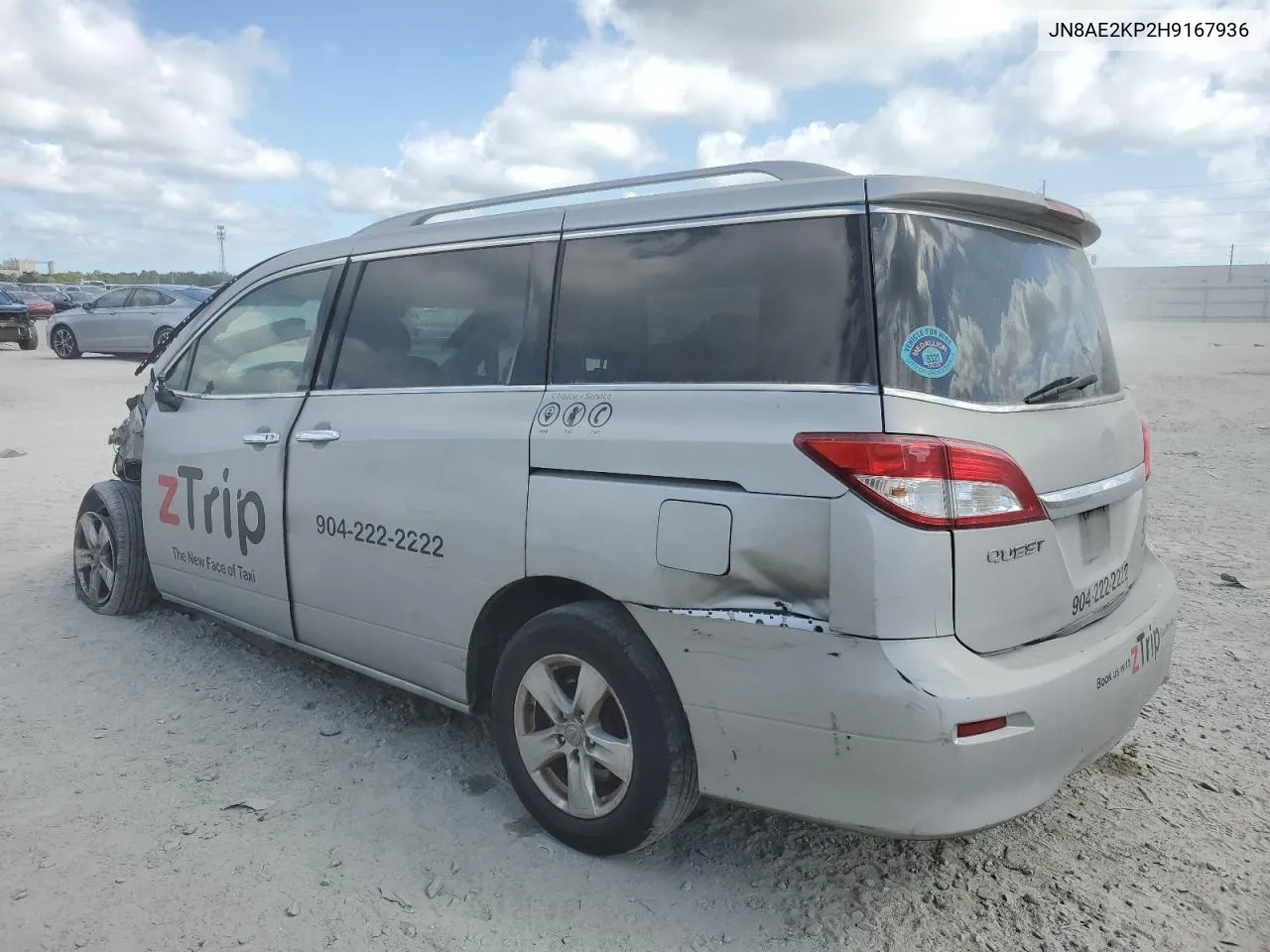 2017 Nissan Quest S VIN: JN8AE2KP2H9167936 Lot: 77369544