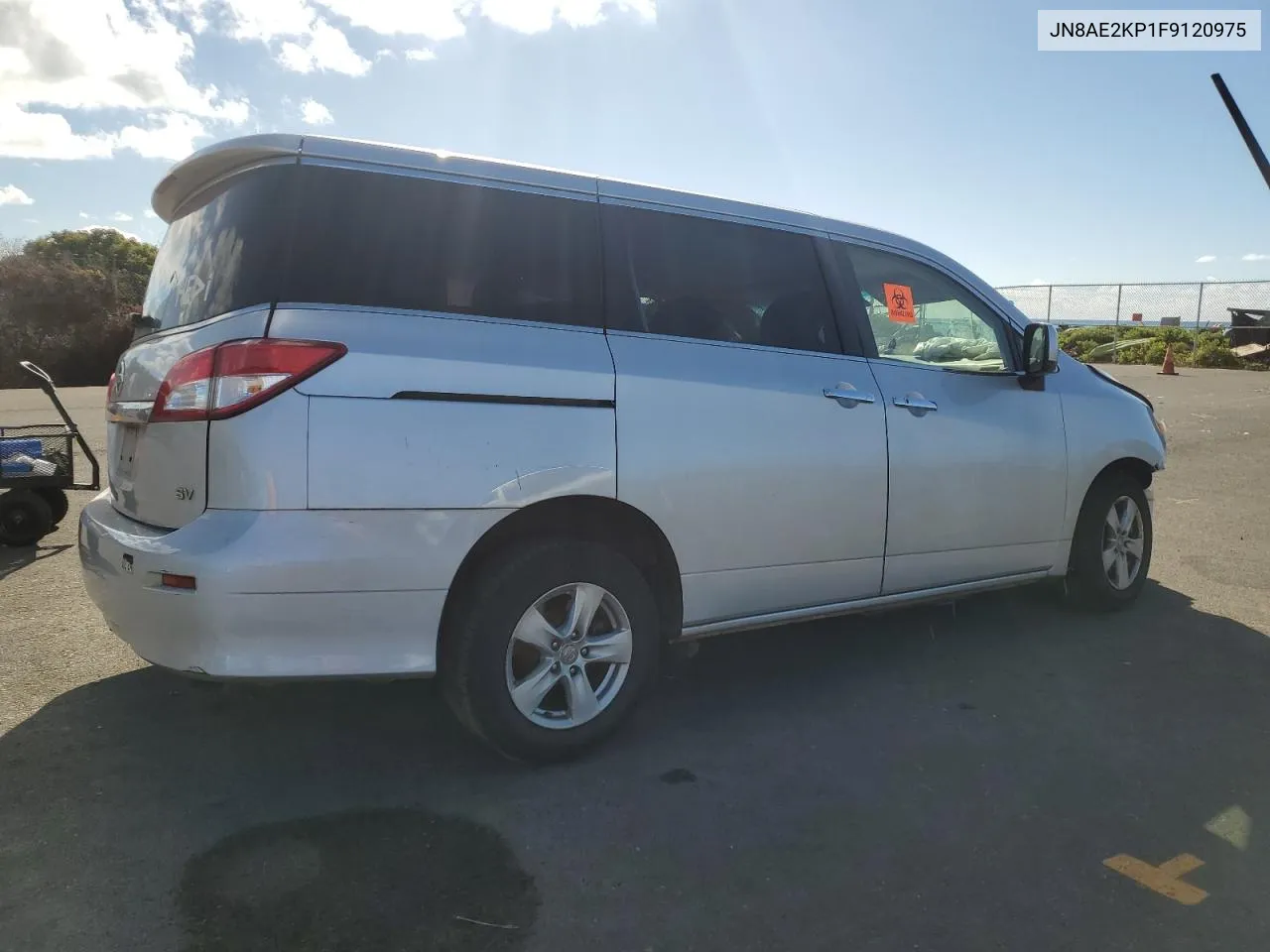 2022 Nissan Quest S VIN: JN8AE2KP1F9120975 Lot: 74147064