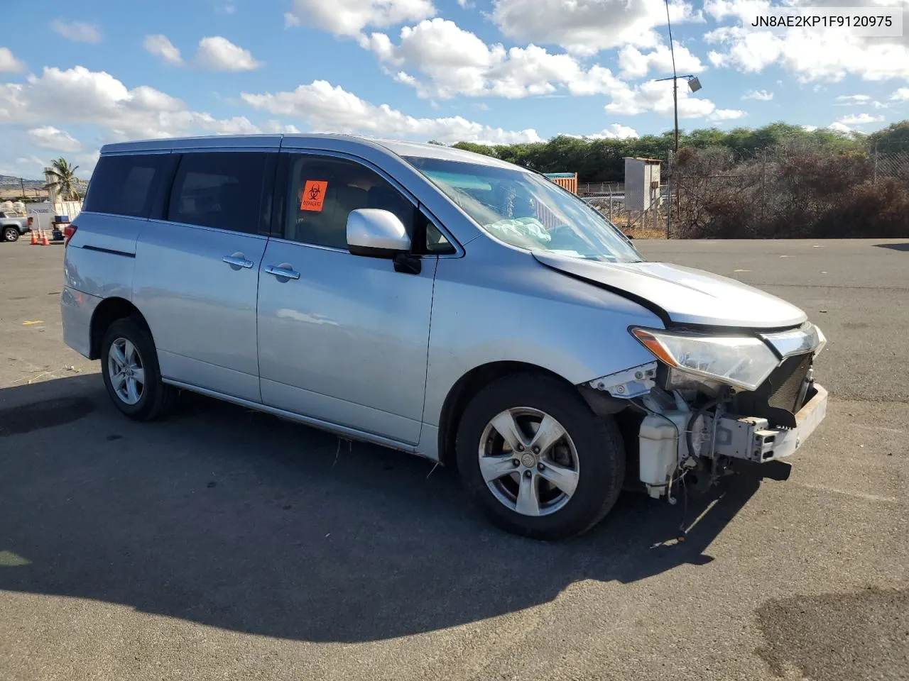 2022 Nissan Quest S VIN: JN8AE2KP1F9120975 Lot: 74147064