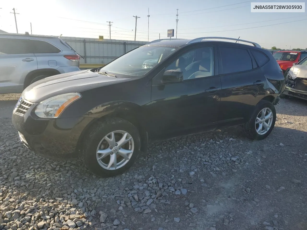 2008 Nissan Rogue S VIN: JN8AS58T28W305930 Lot: 57716534