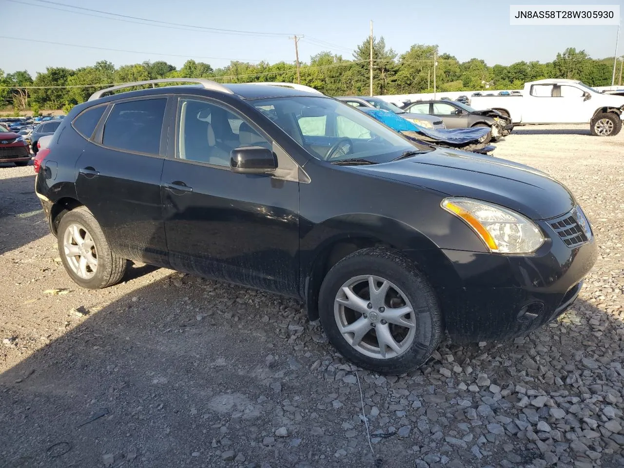 2008 Nissan Rogue S VIN: JN8AS58T28W305930 Lot: 57716534