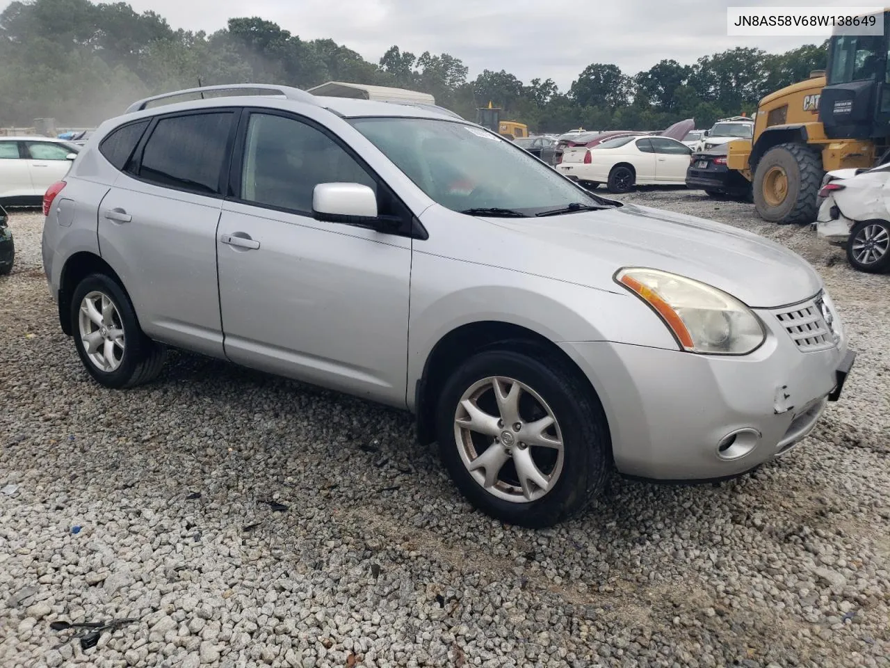 2008 Nissan Rogue S VIN: JN8AS58V68W138649 Lot: 59287724