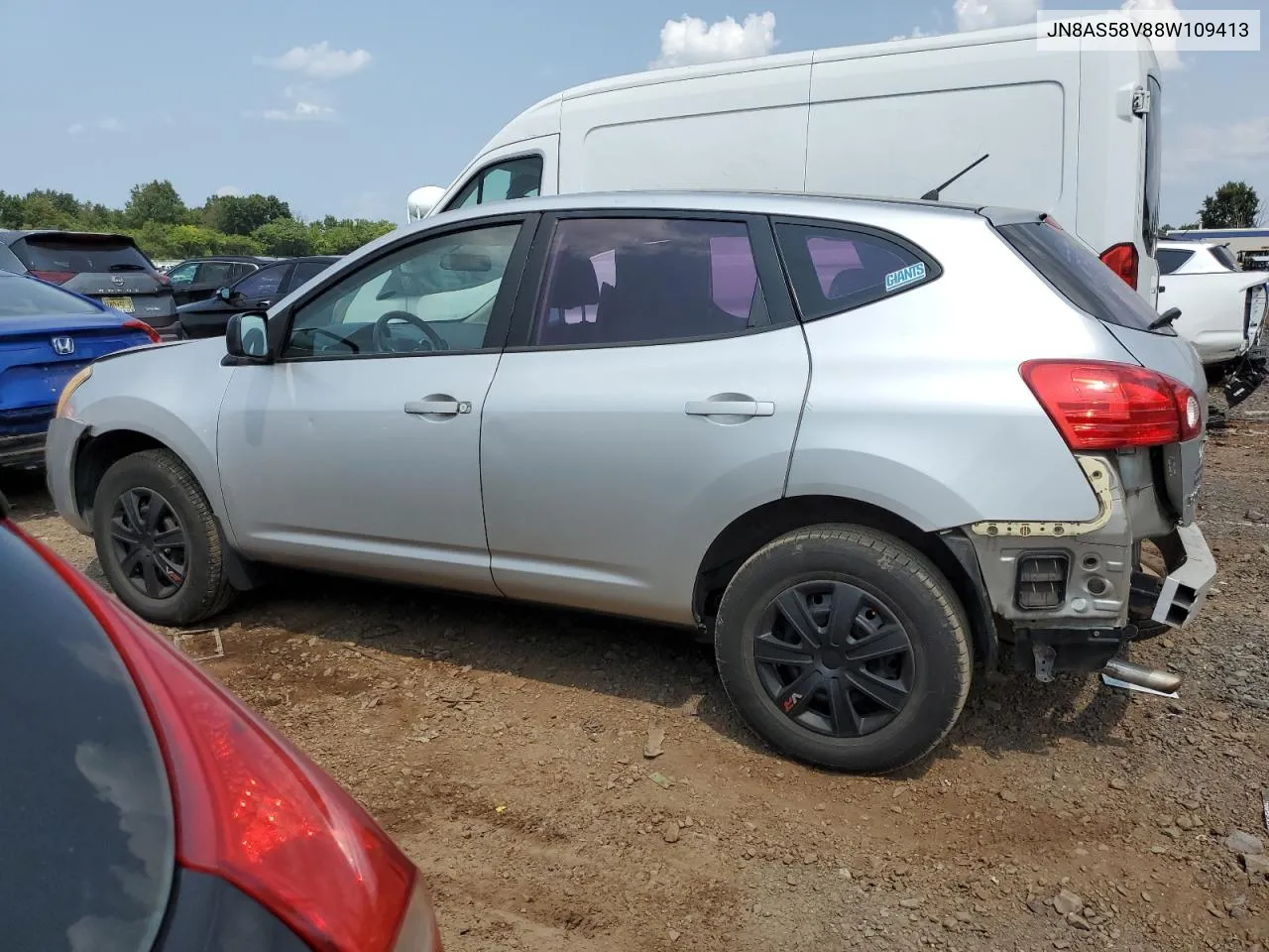 2008 Nissan Rogue S VIN: JN8AS58V88W109413 Lot: 66070684