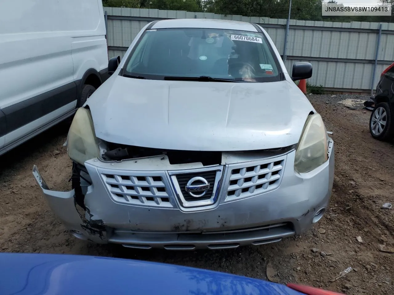 2008 Nissan Rogue S VIN: JN8AS58V88W109413 Lot: 66070684