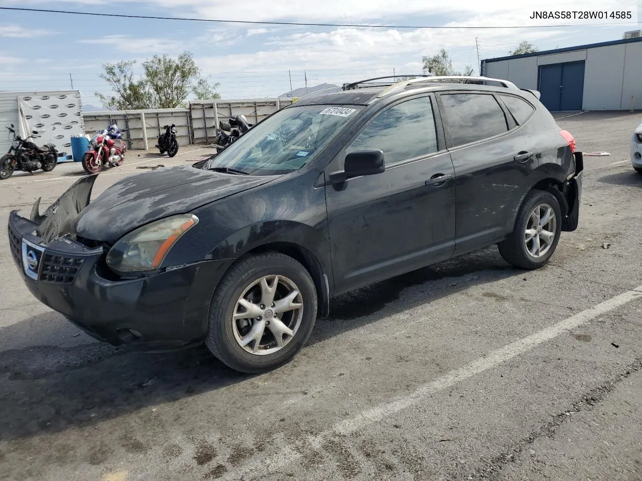 2008 Nissan Rogue S VIN: JN8AS58T28W014585 Lot: 67310434