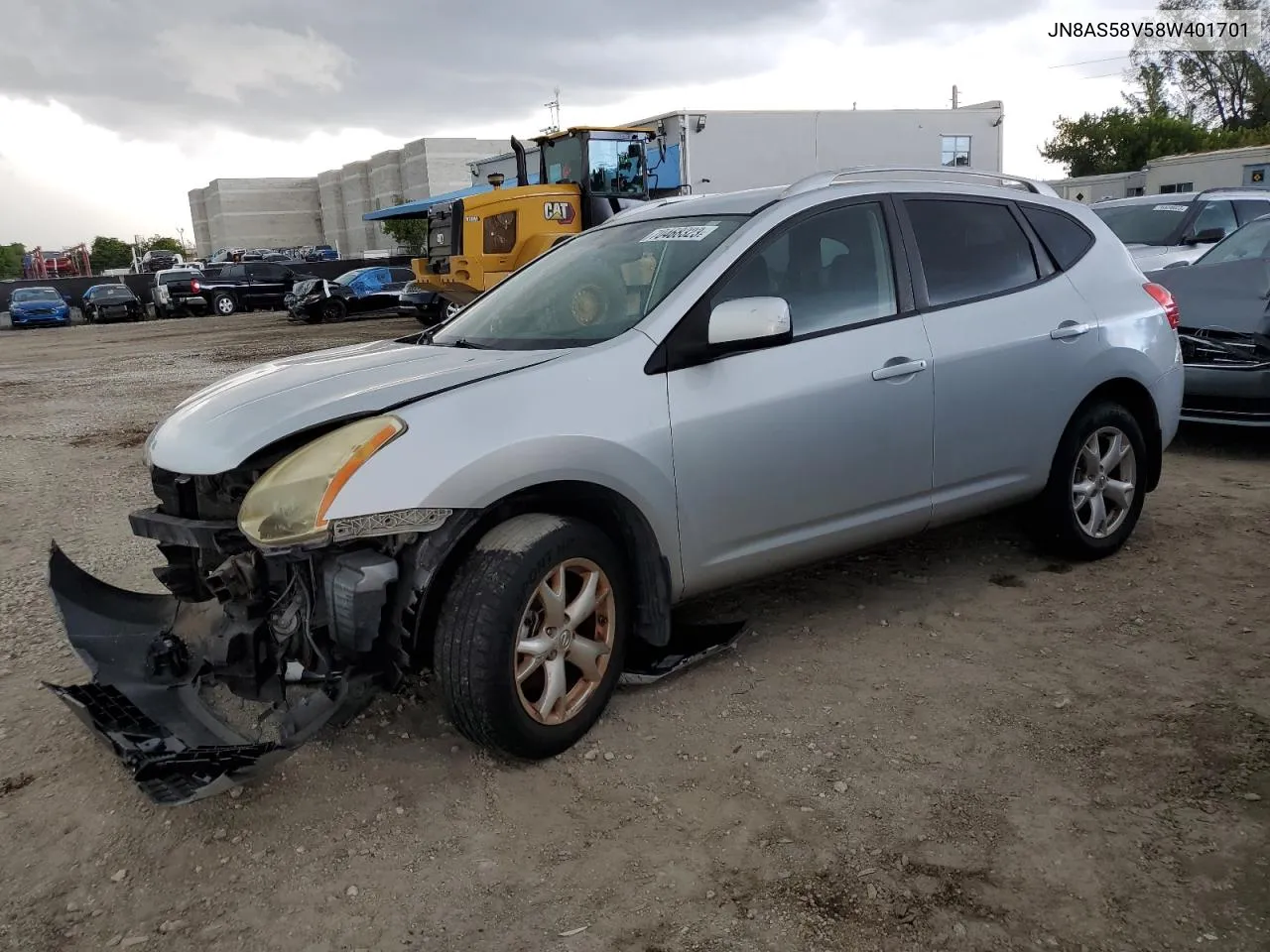 2008 Nissan Rogue S VIN: JN8AS58V58W401701 Lot: 67744304