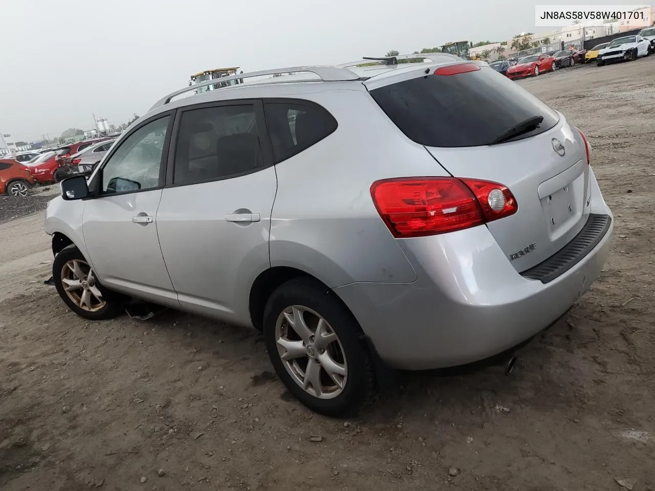 JN8AS58V58W401701 2008 Nissan Rogue S