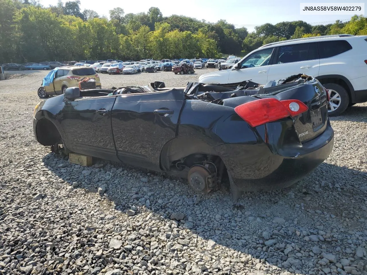 2008 Nissan Rogue S VIN: JN8AS58V58W402279 Lot: 68705304