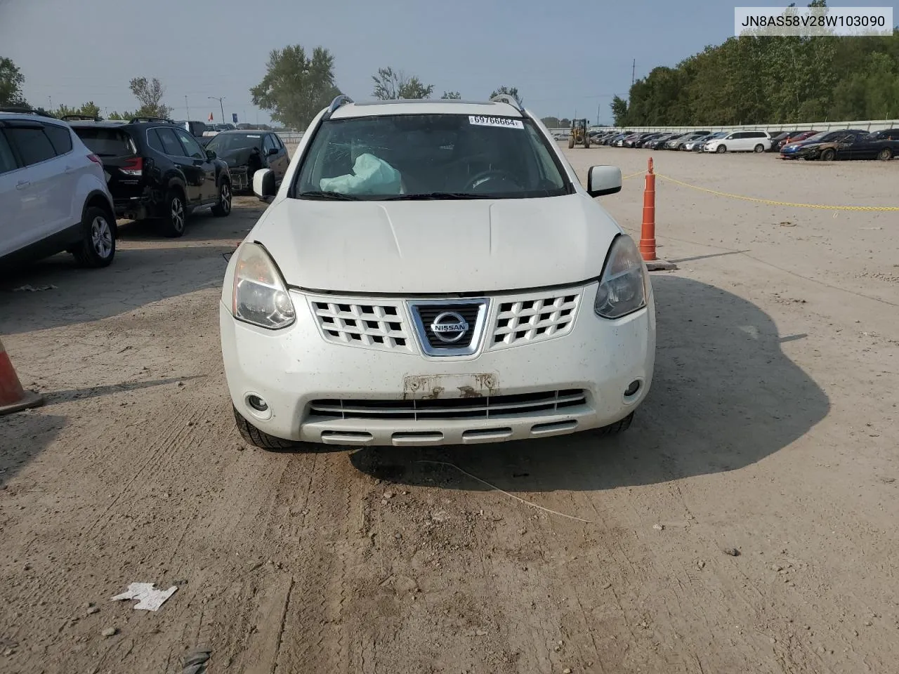 2008 Nissan Rogue S VIN: JN8AS58V28W103090 Lot: 69766664