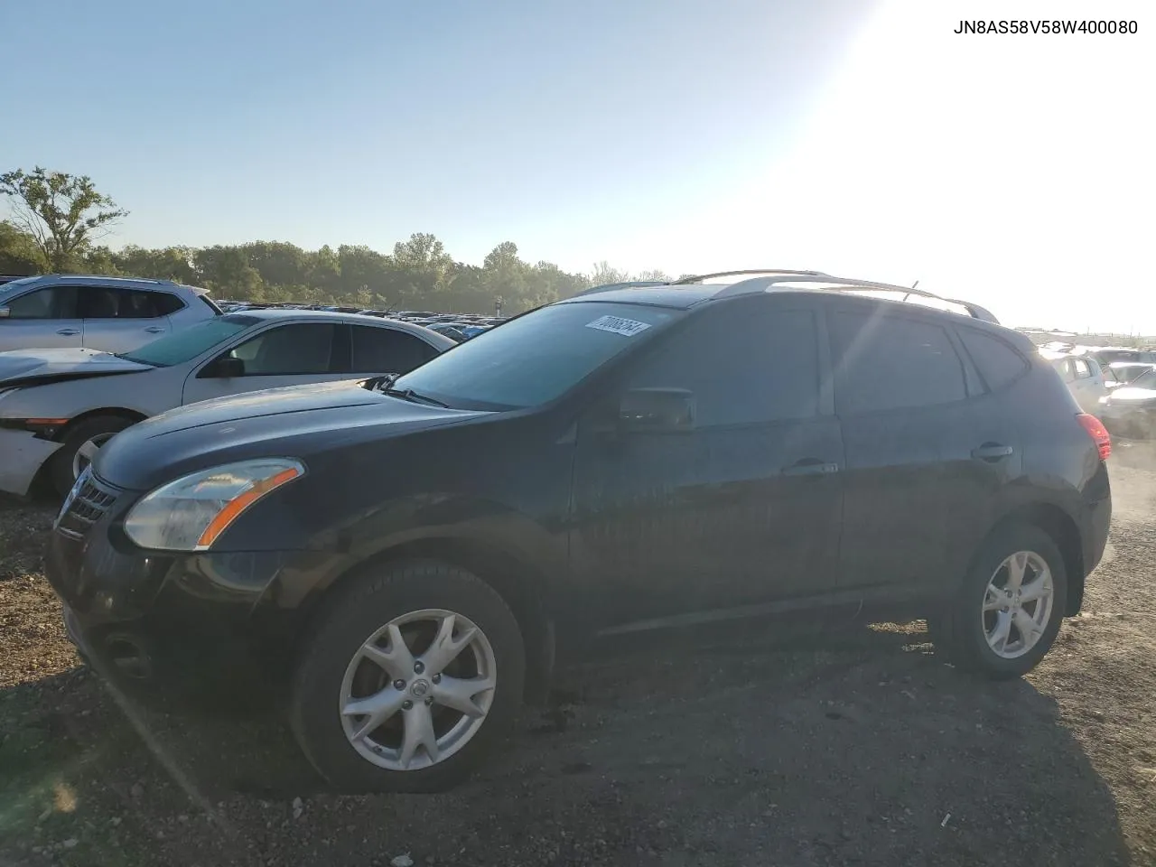 2008 Nissan Rogue S VIN: JN8AS58V58W400080 Lot: 70086264