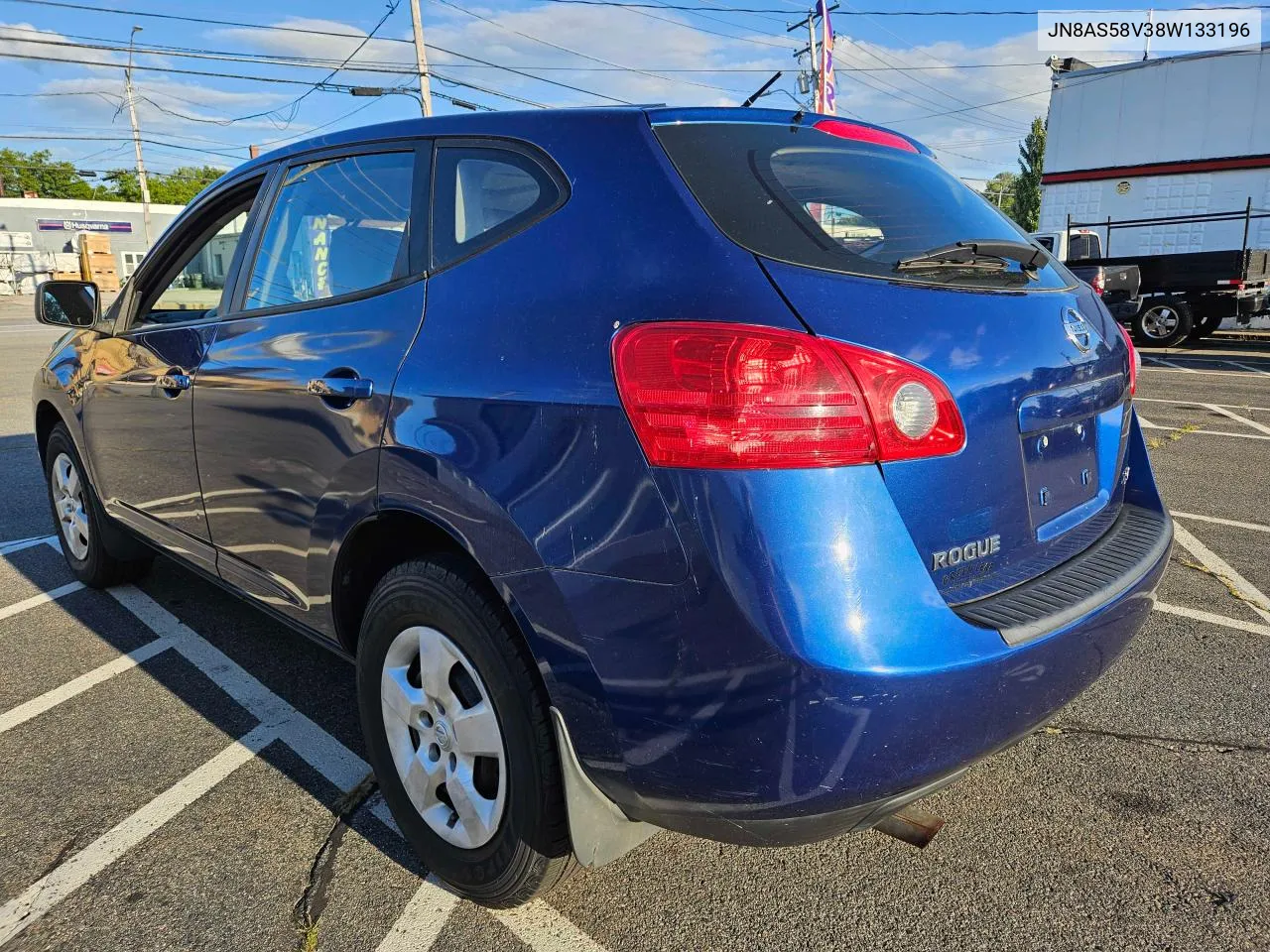 2008 Nissan Rogue S VIN: JN8AS58V38W133196 Lot: 70146054