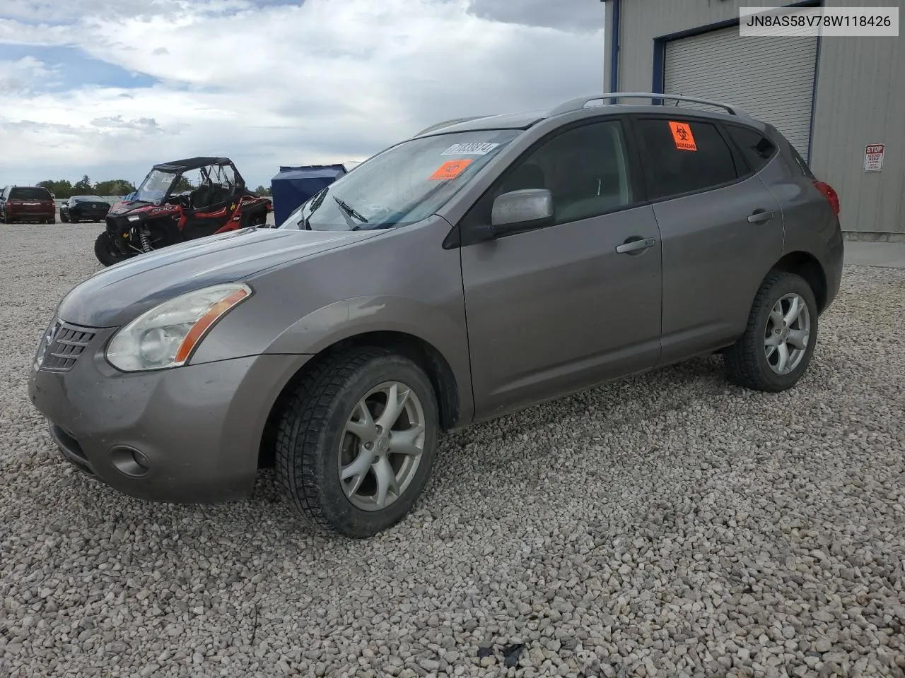 2008 Nissan Rogue S VIN: JN8AS58V78W118426 Lot: 71839814