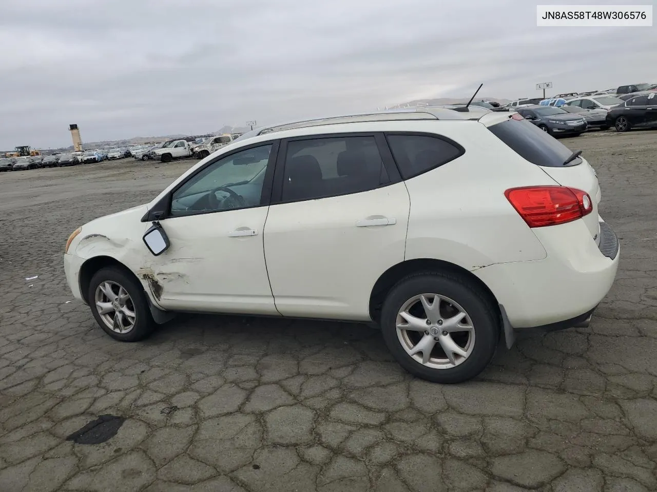 2008 Nissan Rogue S VIN: JN8AS58T48W306576 Lot: 72032514