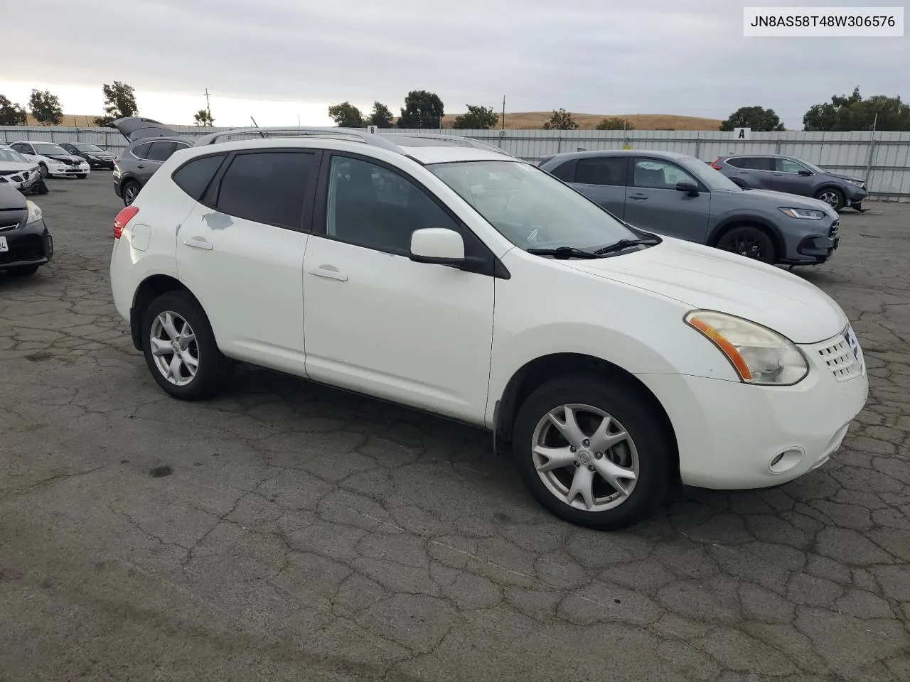 2008 Nissan Rogue S VIN: JN8AS58T48W306576 Lot: 72032514