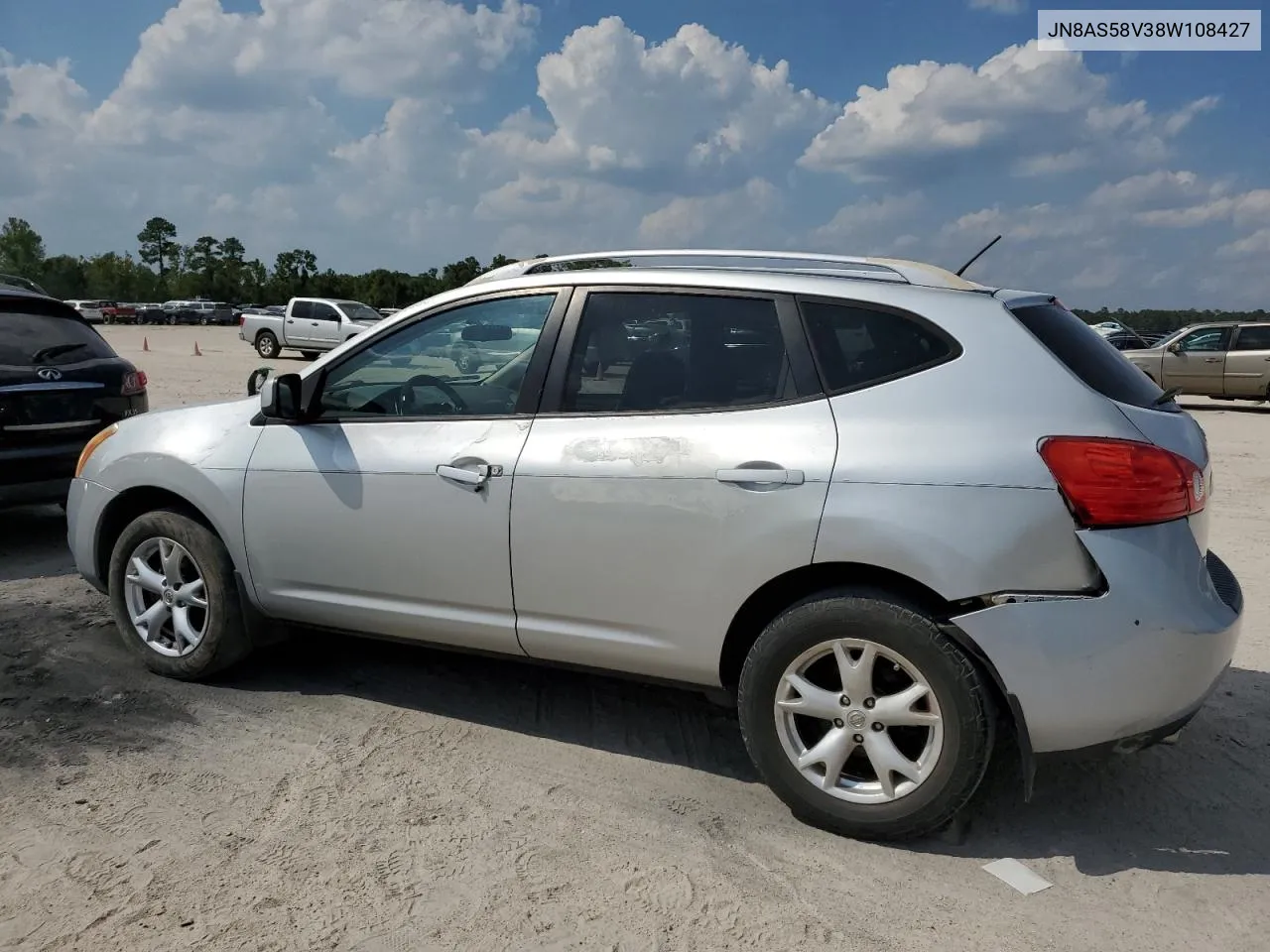 2008 Nissan Rogue S VIN: JN8AS58V38W108427 Lot: 72237464