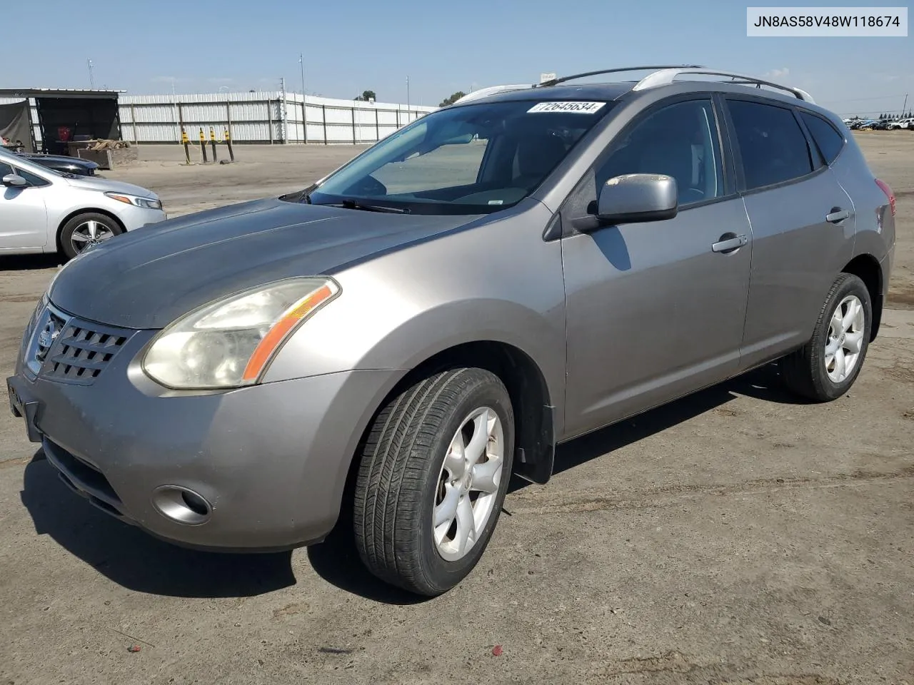 2008 Nissan Rogue S VIN: JN8AS58V48W118674 Lot: 72645634