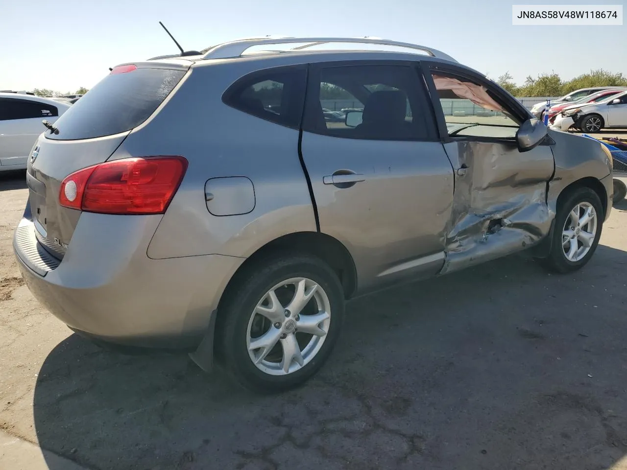 2008 Nissan Rogue S VIN: JN8AS58V48W118674 Lot: 72645634