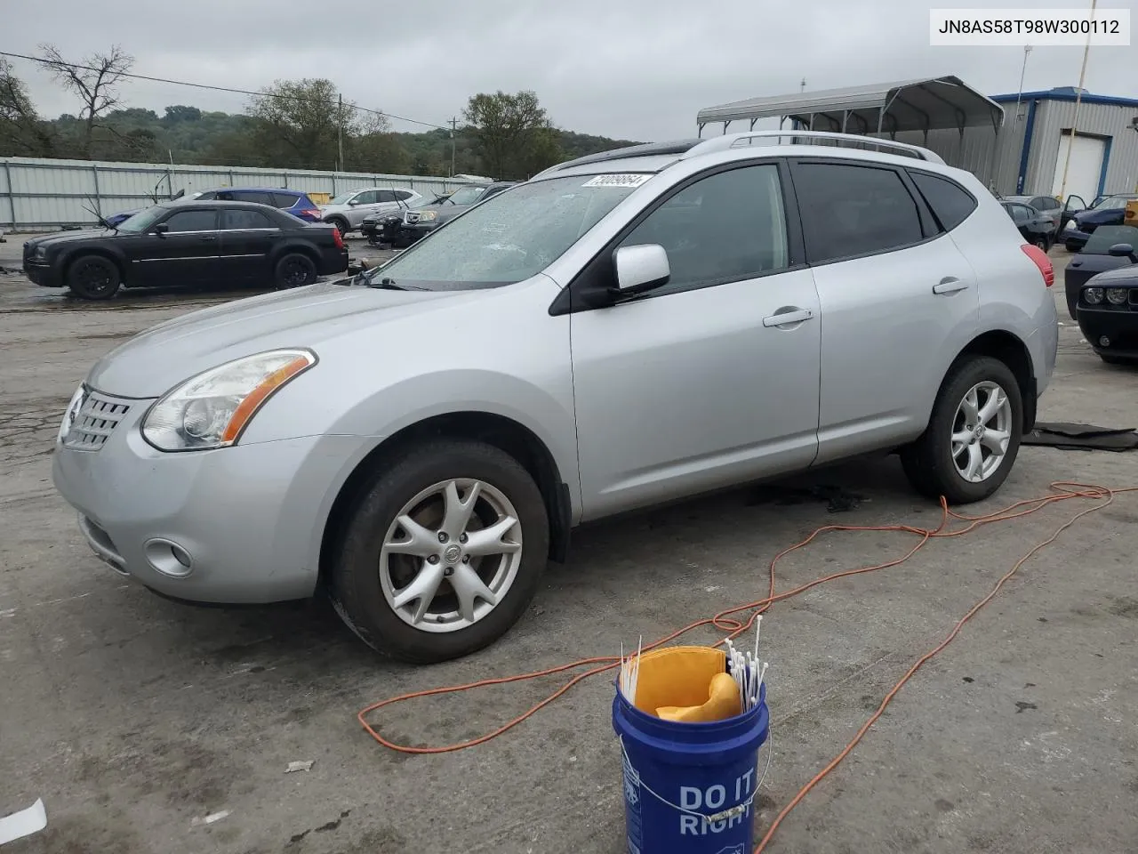 2008 Nissan Rogue S VIN: JN8AS58T98W300112 Lot: 73009864