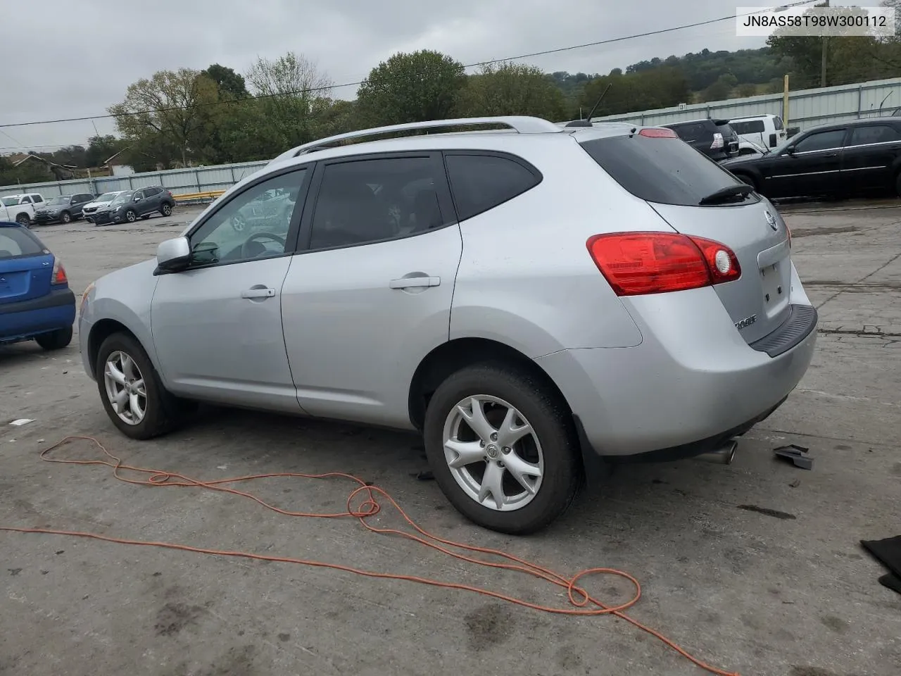 2008 Nissan Rogue S VIN: JN8AS58T98W300112 Lot: 73009864