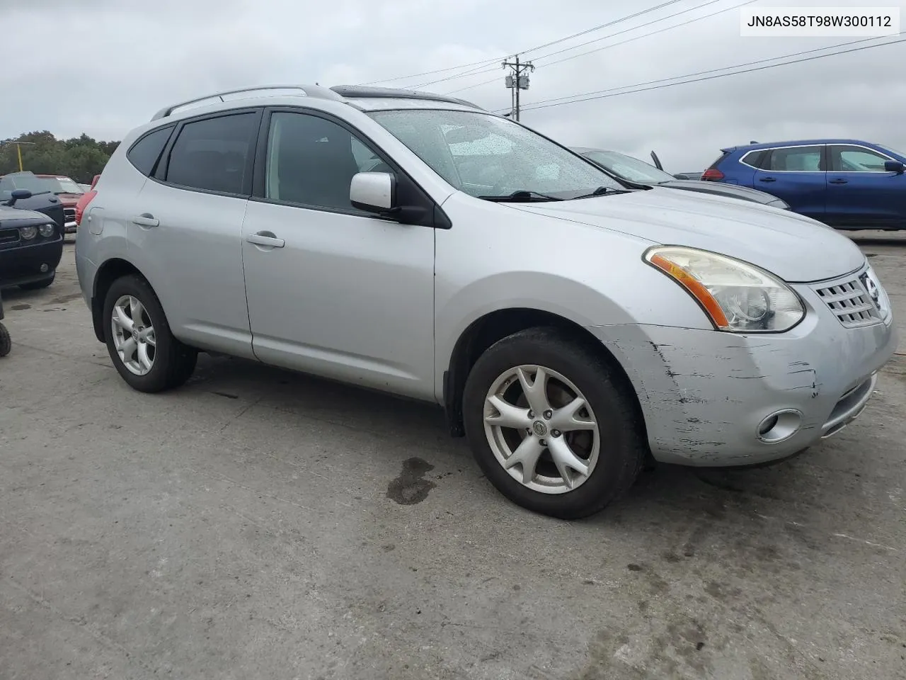 2008 Nissan Rogue S VIN: JN8AS58T98W300112 Lot: 73009864