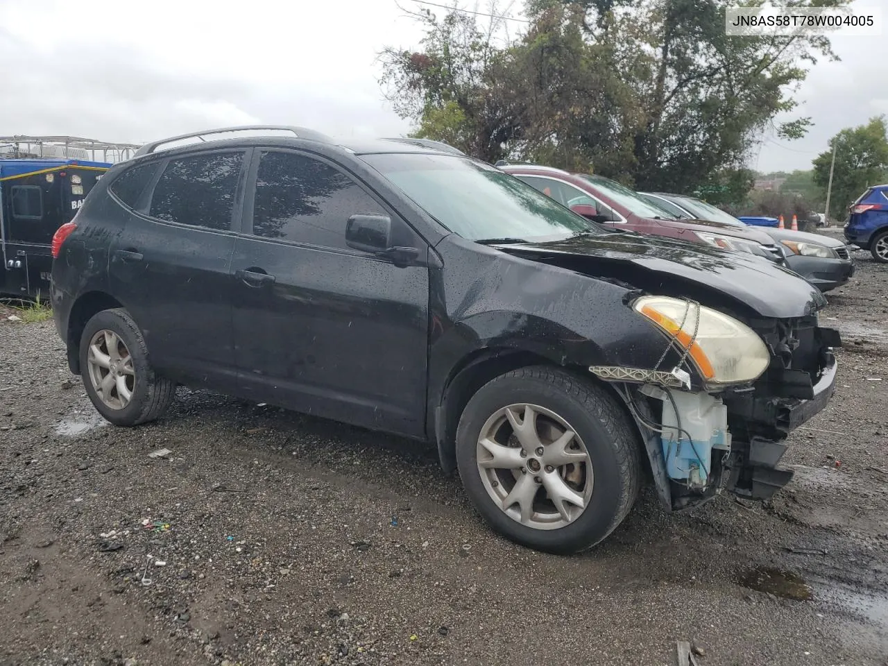 2008 Nissan Rogue S VIN: JN8AS58T78W004005 Lot: 73383544