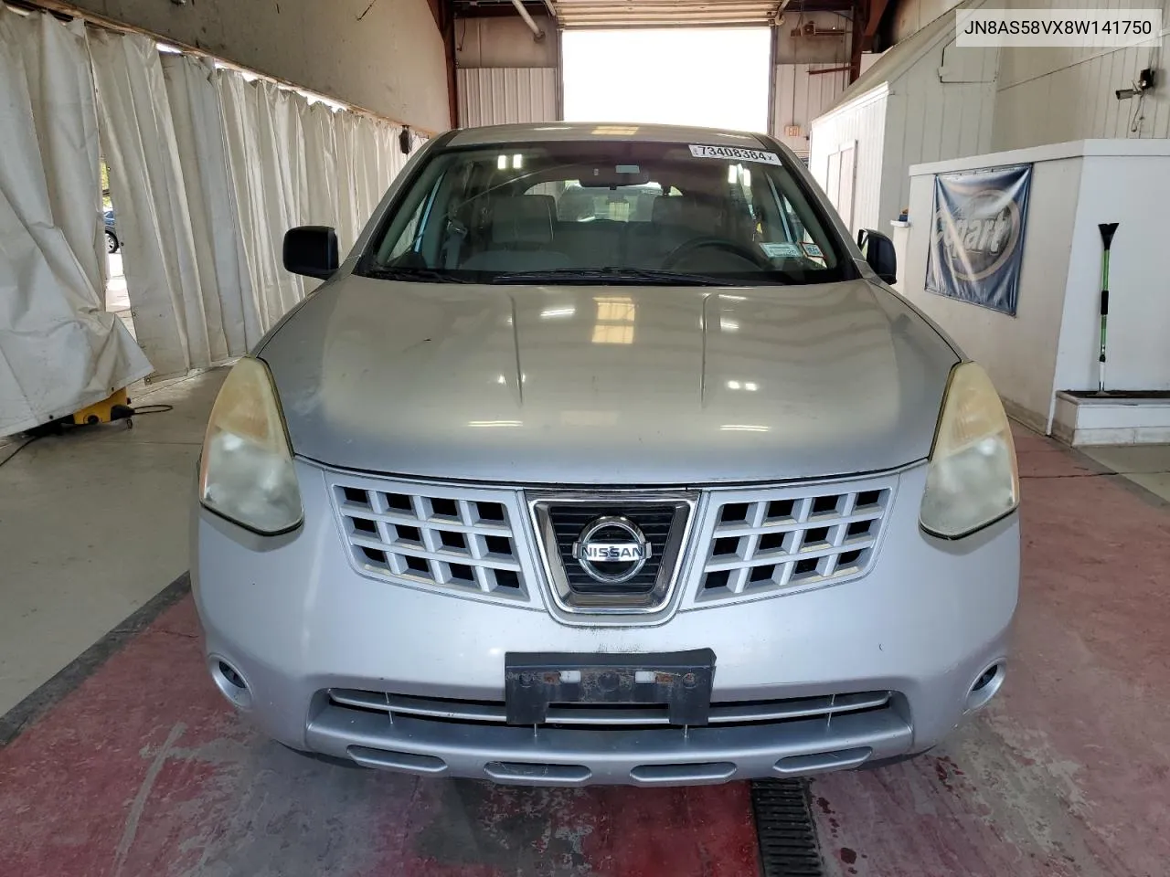 2008 Nissan Rogue S VIN: JN8AS58VX8W141750 Lot: 73408384