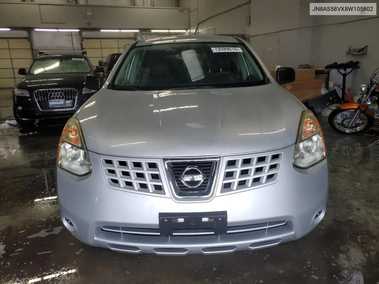 2008 Nissan Rogue S VIN: JN8AS58VX8W105802 Lot: 73599614