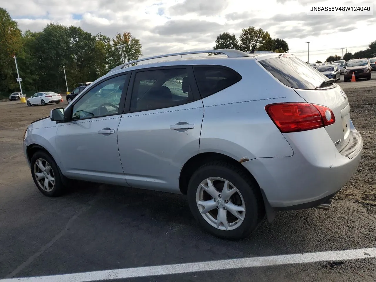 2008 Nissan Rogue S VIN: JN8AS58V48W124040 Lot: 74211454