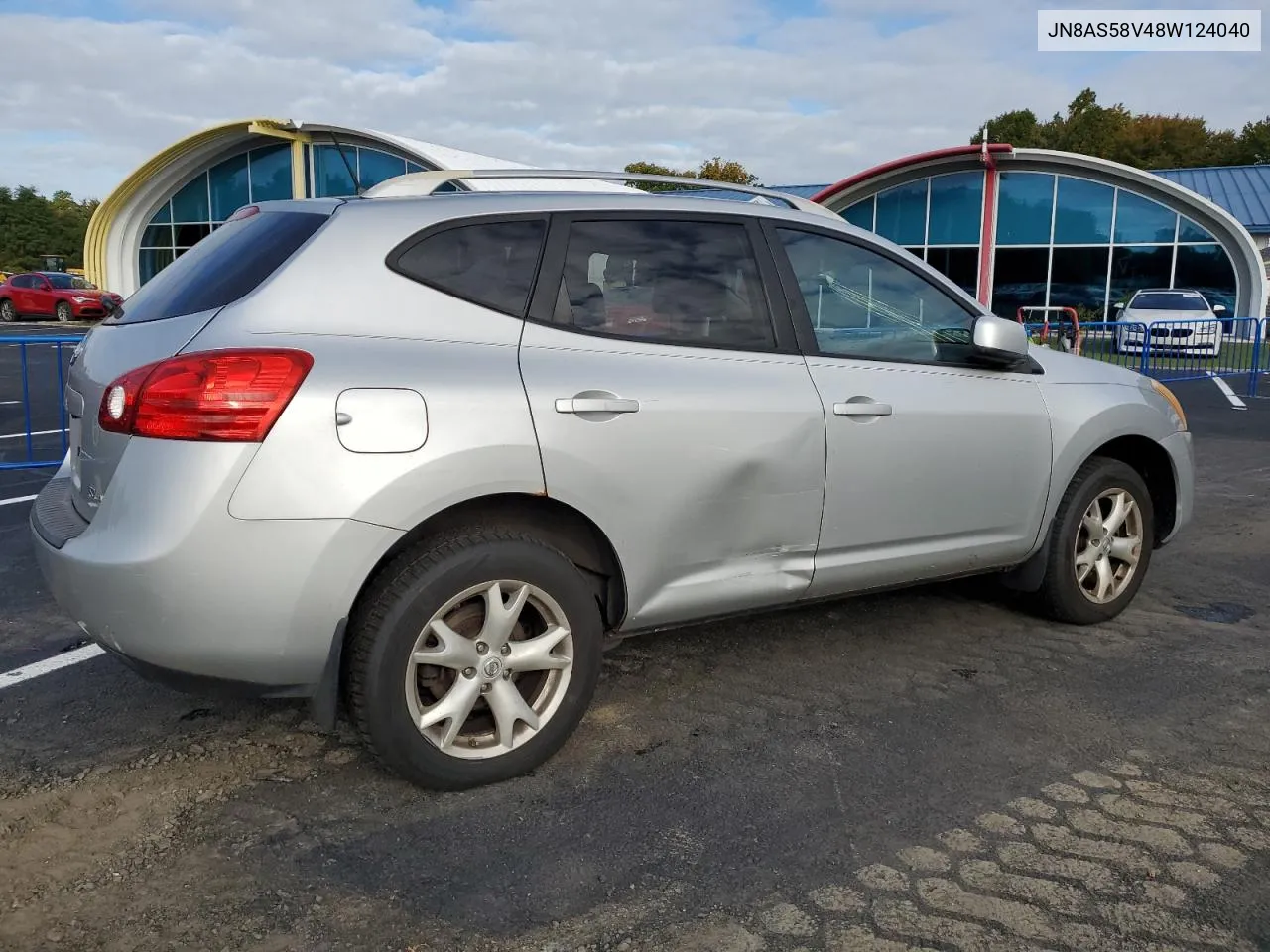 2008 Nissan Rogue S VIN: JN8AS58V48W124040 Lot: 74211454