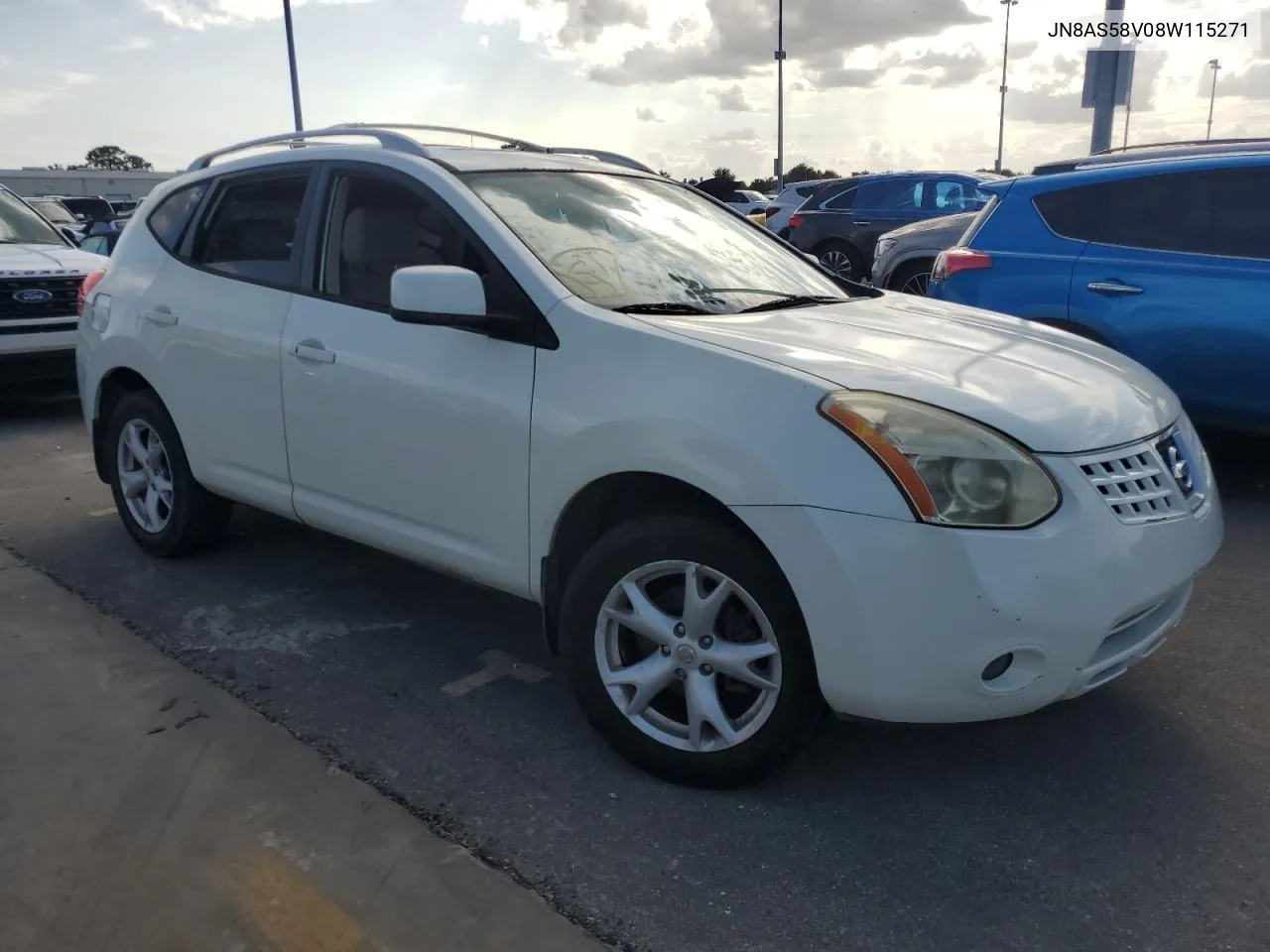 2008 Nissan Rogue S VIN: JN8AS58V08W115271 Lot: 74791864