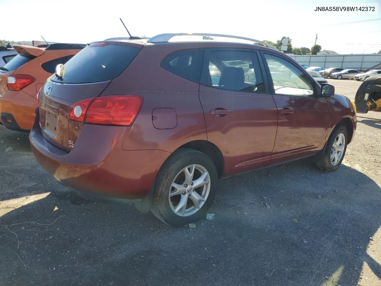 2008 Nissan Rogue S VIN: JN8AS58V98W142372 Lot: 75417684