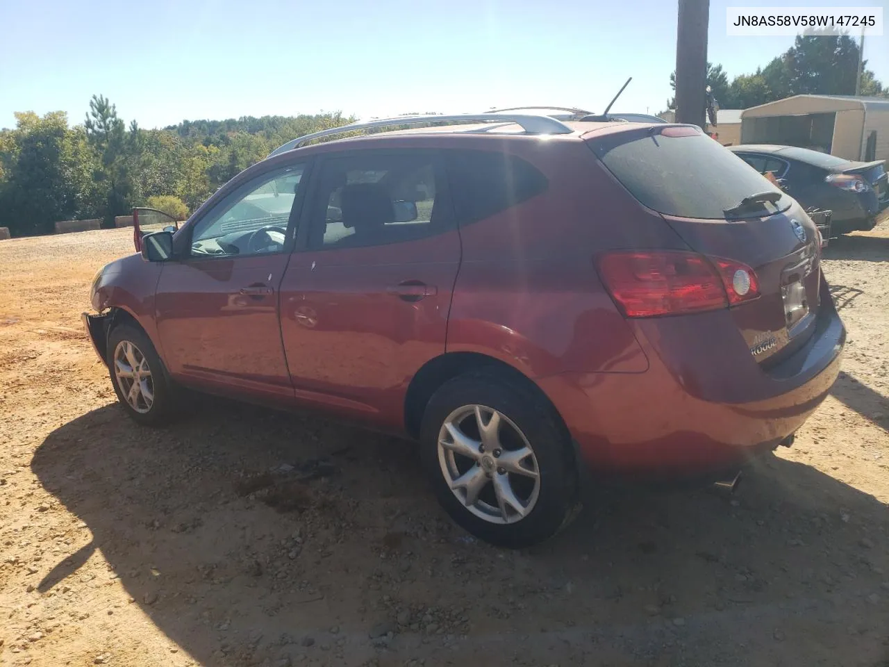 2008 Nissan Rogue S VIN: JN8AS58V58W147245 Lot: 75486934