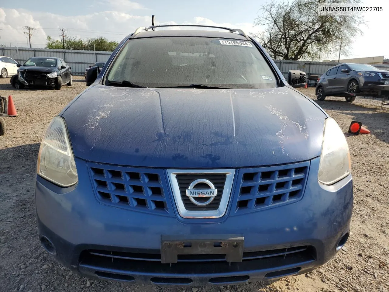 JN8AS58T48W022705 2008 Nissan Rogue S