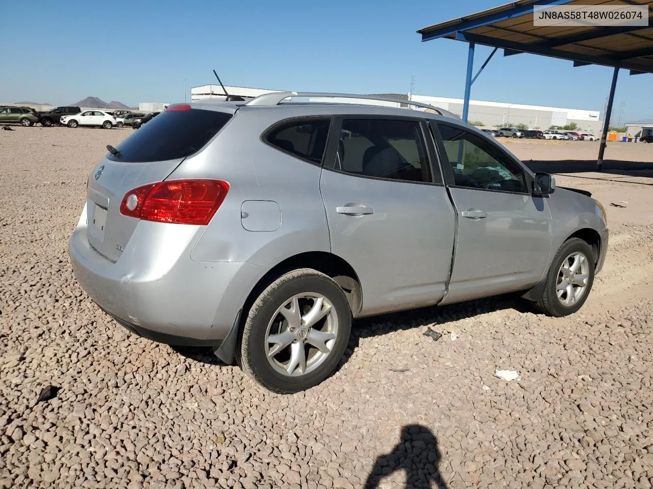 2008 Nissan Rogue S VIN: JN8AS58T48W026074 Lot: 76208394