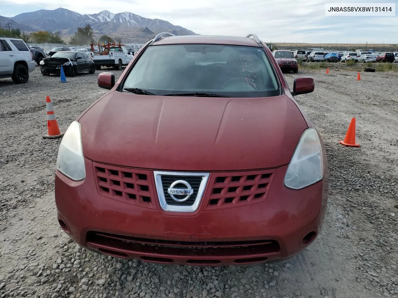 2008 Nissan Rogue S VIN: JN8AS58VX8W131414 Lot: 77571554