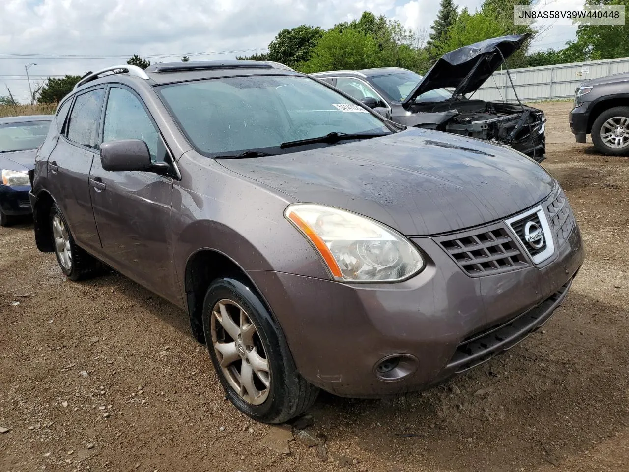 2009 Nissan Rogue S VIN: JN8AS58V39W440448 Lot: 54141224