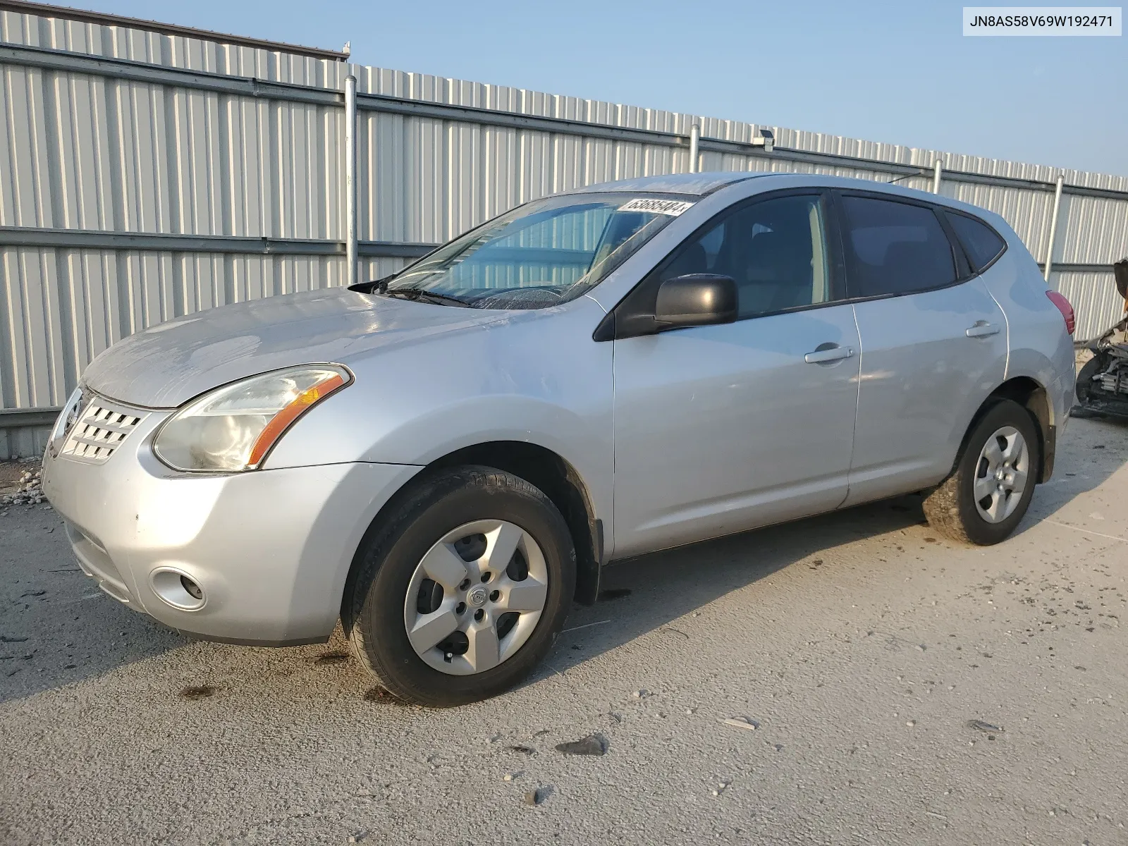 2009 Nissan Rogue S VIN: JN8AS58V69W192471 Lot: 63685484