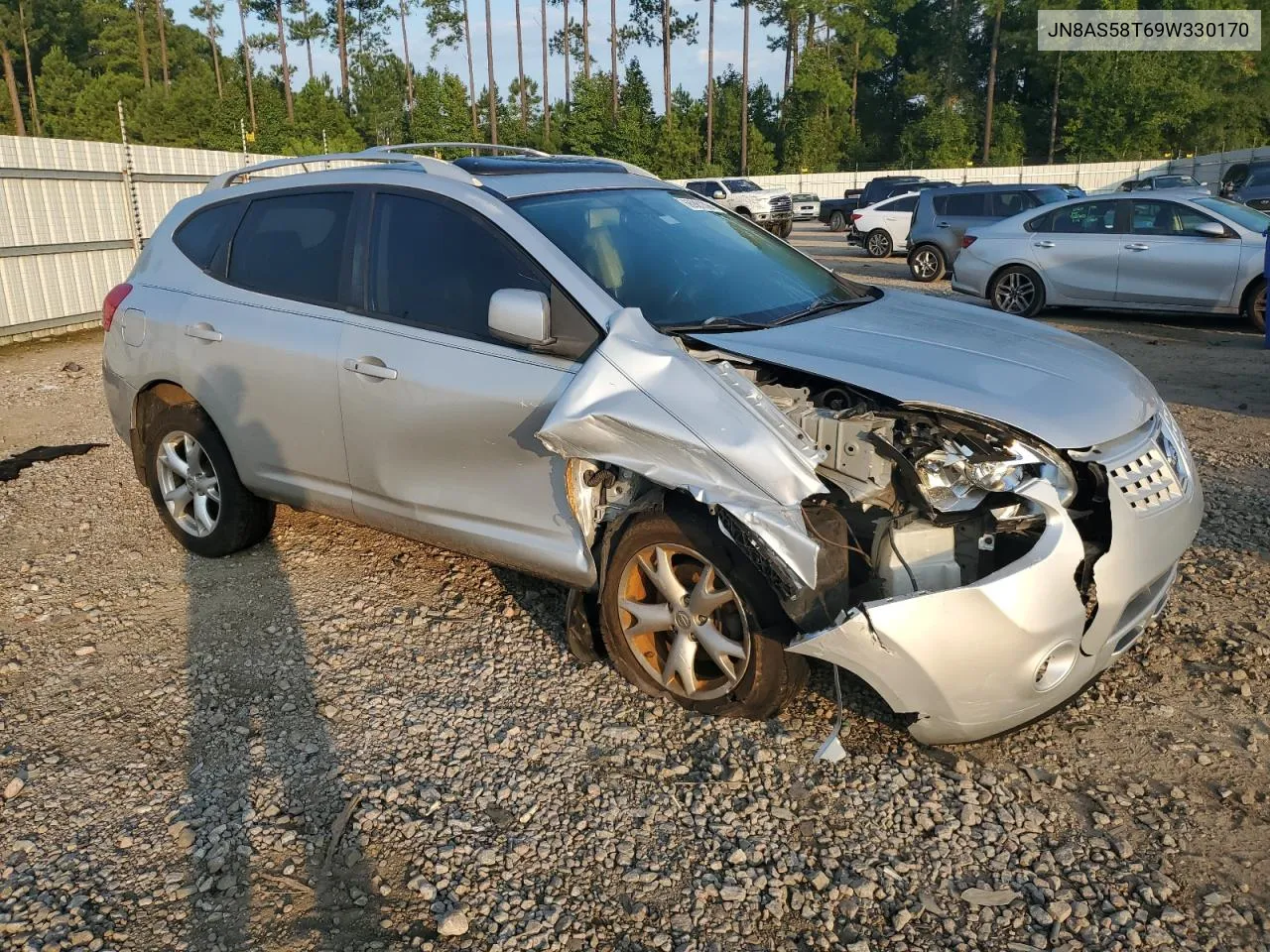 2009 Nissan Rogue S VIN: JN8AS58T69W330170 Lot: 66981394