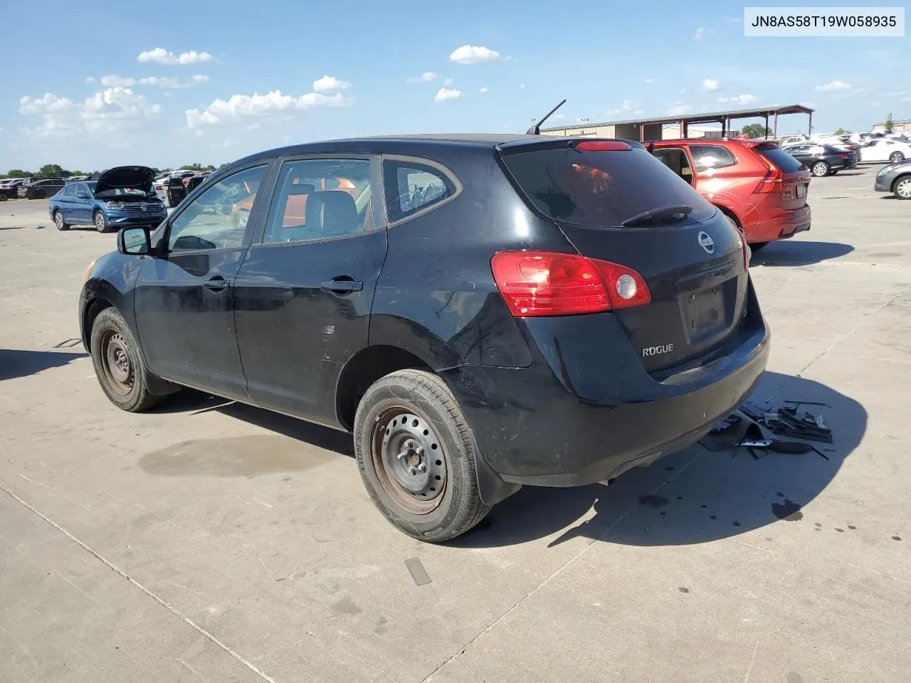 2009 Nissan Rogue S VIN: JN8AS58T19W058935 Lot: 67599494