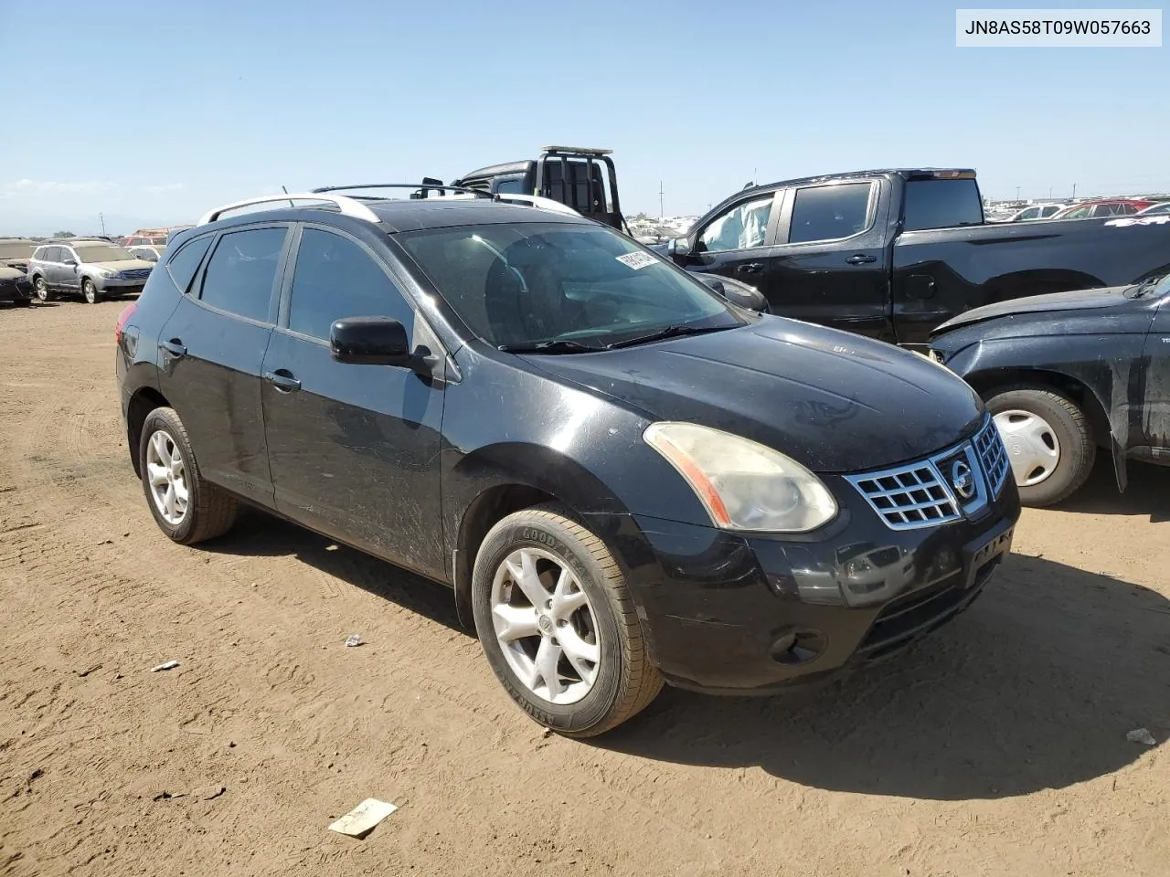 2009 Nissan Rogue S VIN: JN8AS58T09W057663 Lot: 69814124