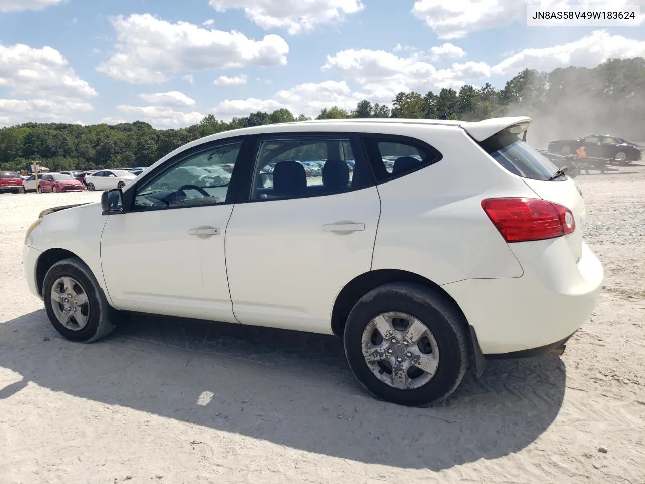 2009 Nissan Rogue S VIN: JN8AS58V49W183624 Lot: 70701384